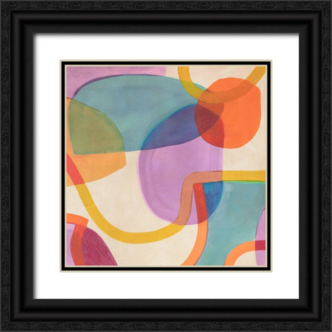 Laughter II (detail) Black Ornate Wood Framed Art Print with Double Matting by Roja, Steve