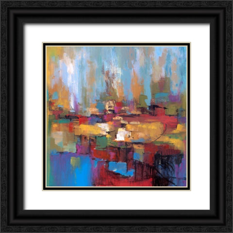 Senza titolo Black Ornate Wood Framed Art Print with Double Matting by Marzari, Tebo