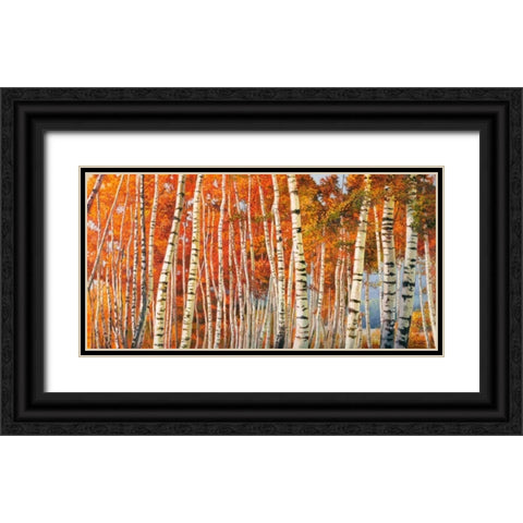 Betulle d autunno Black Ornate Wood Framed Art Print with Double Matting by Galasso, Adriano