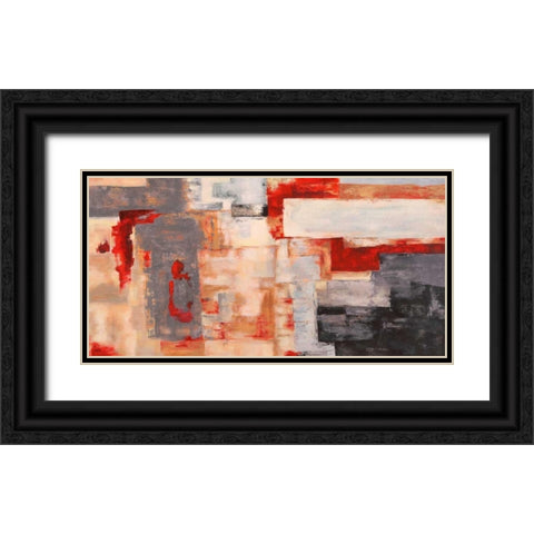 Bronze Flame Black Ornate Wood Framed Art Print with Double Matting by Aprile, Alessio