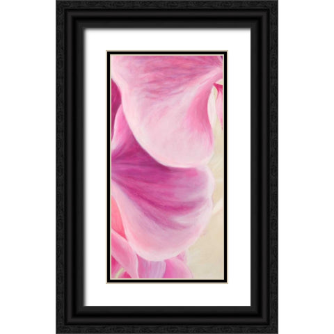 Purple Orchids II Black Ornate Wood Framed Art Print with Double Matting by Ann, Cynthia