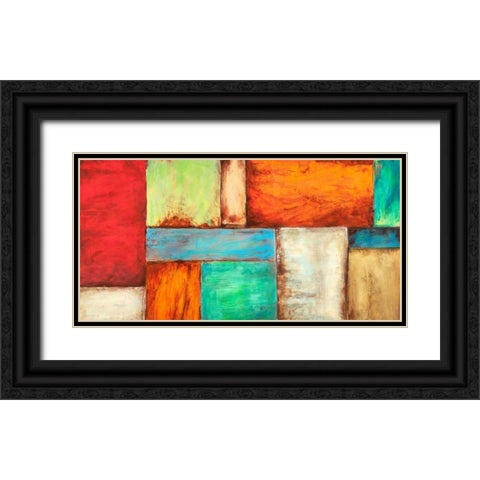 Colors of the Desert Black Ornate Wood Framed Art Print with Double Matting by Munson, Anne