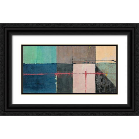 Collective Spirit (detail) Black Ornate Wood Framed Art Print with Double Matting by Munson, Anne