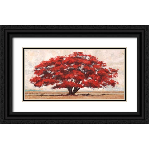 Silva Black Ornate Wood Framed Art Print with Double Matting by Bacci, Leonardo