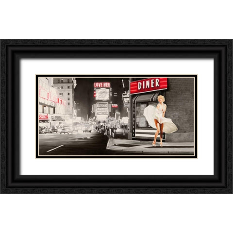 Love Her Black Ornate Wood Framed Art Print with Double Matting by Benson, Pierre