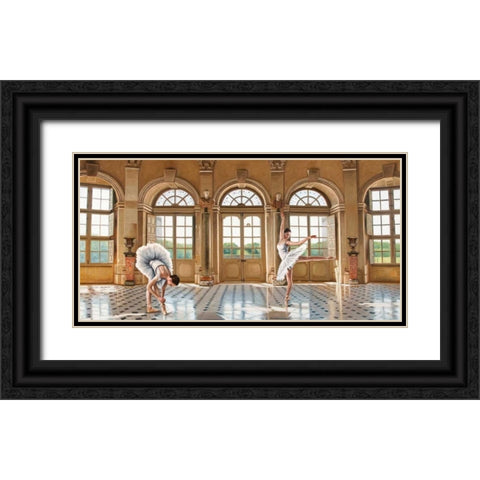 In the Grand Palace Black Ornate Wood Framed Art Print with Double Matting by Benson, Pierre