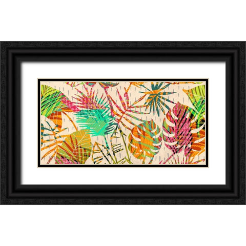 Palm Festoon Black Ornate Wood Framed Art Print with Double Matting by Grant, Eve C.