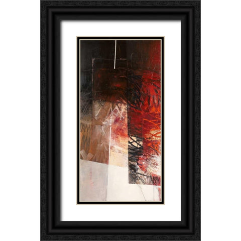 Paesaggio I Black Ornate Wood Framed Art Print with Double Matting by Censini