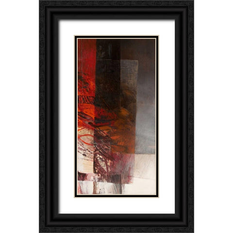 Paesaggio II Black Ornate Wood Framed Art Print with Double Matting by Censini