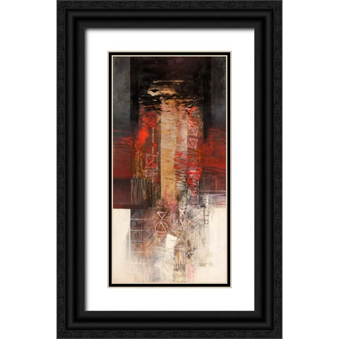 Sentimenti in rosso Black Ornate Wood Framed Art Print with Double Matting by Censini