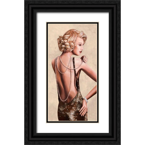 Red Carpet Black Ornate Wood Framed Art Print with Double Matting by Duval, Sonya