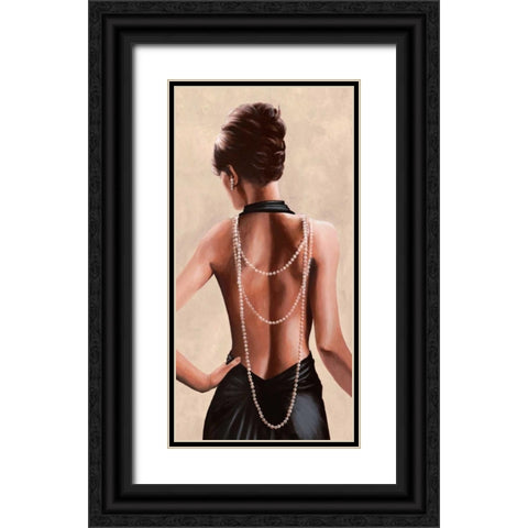 Soiree Black Ornate Wood Framed Art Print with Double Matting by Duval, Sonya