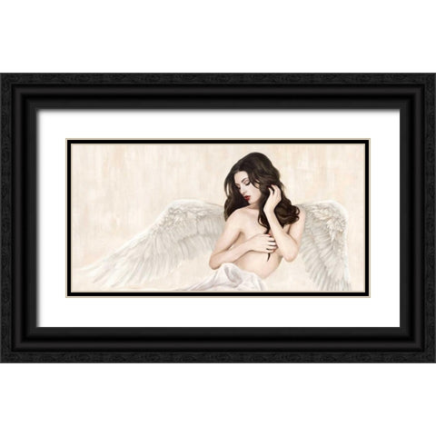 Inspiring Angel - detail Black Ornate Wood Framed Art Print with Double Matting by Duval, Sonya