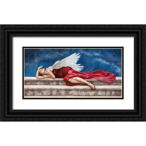 Under a Starry Night Black Ornate Wood Framed Art Print with Double Matting by Duval, Sonya