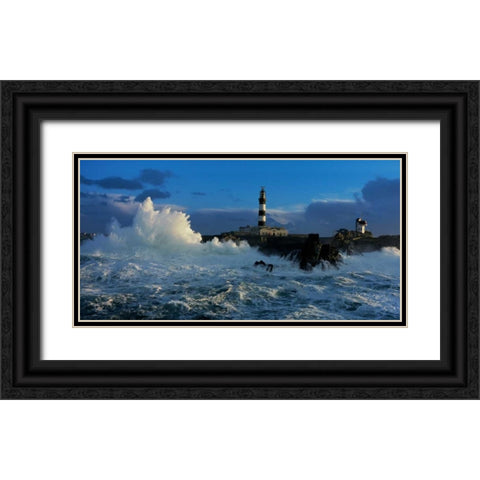 Le Creach Black Ornate Wood Framed Art Print with Double Matting by Guichard, Jean