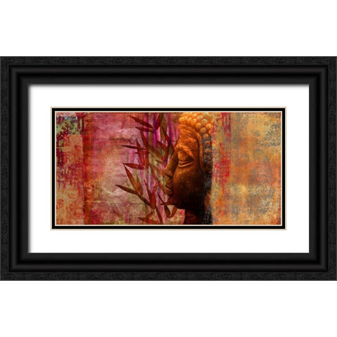 Inspirational Black Ornate Wood Framed Art Print with Double Matting by Joannoo