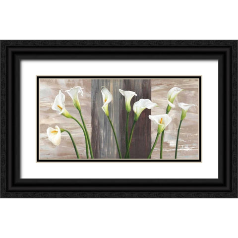 Country Callas Black Ornate Wood Framed Art Print with Double Matting by Thomlinson, Jenny