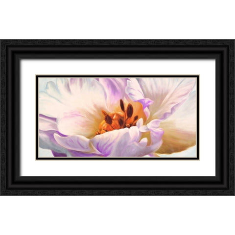 Tulipe Black Ornate Wood Framed Art Print with Double Matting by Villa, Luca