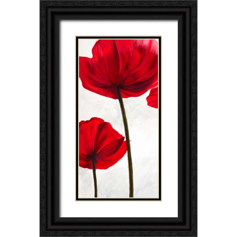 Reds I Black Ornate Wood Framed Art Print with Double Matting by Villa, Luca