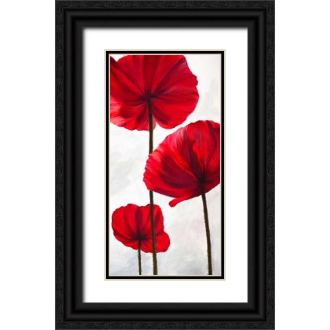 Reds III Black Ornate Wood Framed Art Print with Double Matting by Villa, Luca