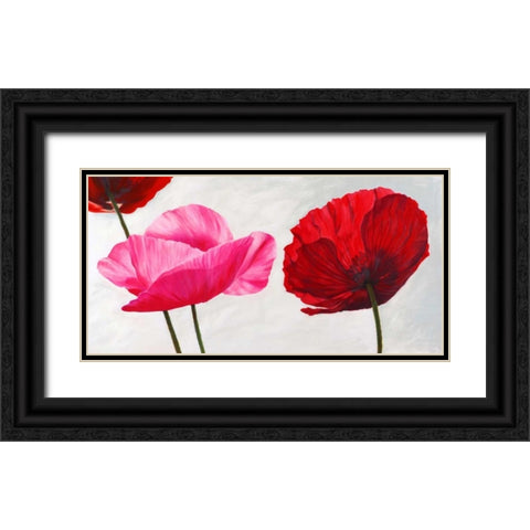 Trio Black Ornate Wood Framed Art Print with Double Matting by Villa, Luca