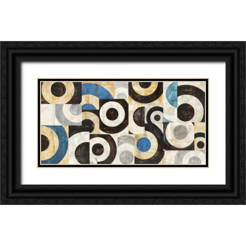 Universo circolare Black Ornate Wood Framed Art Print with Double Matting by Nava, Sandro