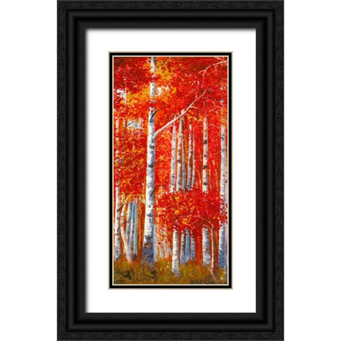 Betulle II Black Ornate Wood Framed Art Print with Double Matting by Masera, Angelo