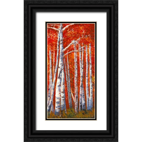 Betulle III Black Ornate Wood Framed Art Print with Double Matting by Masera, Angelo