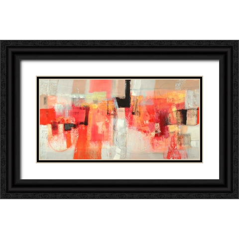 Giovinezza Black Ornate Wood Framed Art Print with Double Matting by Piovan, Maurizio
