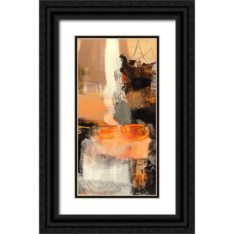 Nuovi incontri II Black Ornate Wood Framed Art Print with Double Matting by Piovan, Maurizio