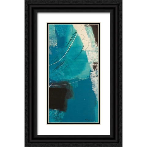 Un viaggio III Black Ornate Wood Framed Art Print with Double Matting by Piovan, Maurizio