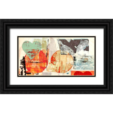 Pop Love #1 Black Ornate Wood Framed Art Print with Double Matting by Winkel, Peter