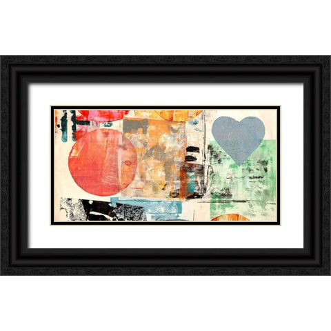Pop Love #2 Black Ornate Wood Framed Art Print with Double Matting by Winkel, Peter