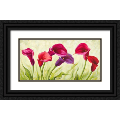Calle danzanti Black Ornate Wood Framed Art Print with Double Matting by Mei, Silvia