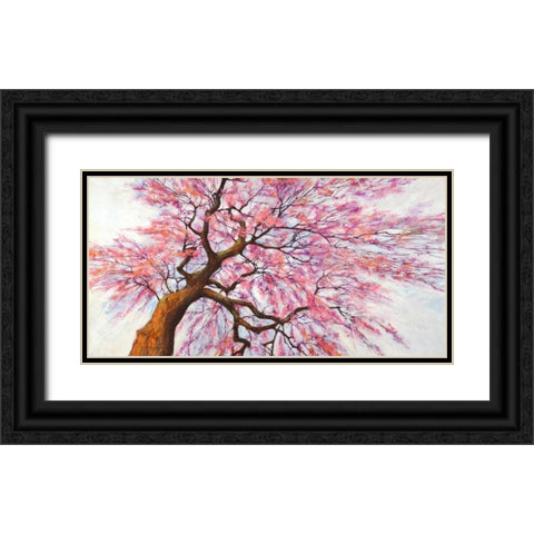 Sotto l albero in fiore Black Ornate Wood Framed Art Print with Double Matting by Mei, Silvia