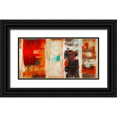 Seasons Black Ornate Wood Framed Art Print with Double Matting by Stone, Jim