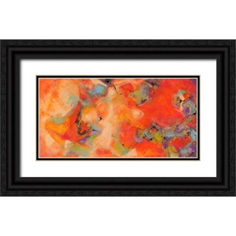 Piacevoli emozioni Black Ornate Wood Framed Art Print with Double Matting by Marzari, Tebo