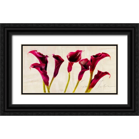 Tres Jolie Black Ornate Wood Framed Art Print with Double Matting by Rizzardi, Teo