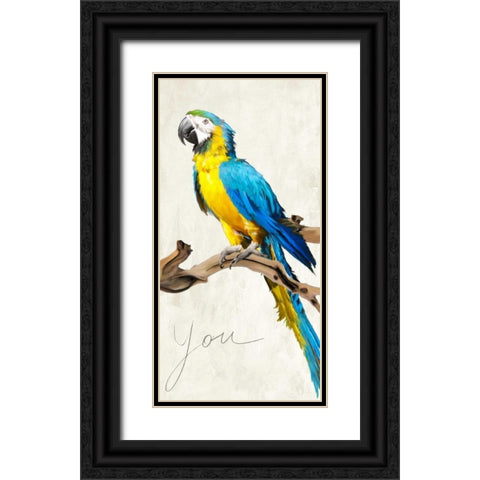 You Black Ornate Wood Framed Art Print with Double Matting by Rizzardi, Teo