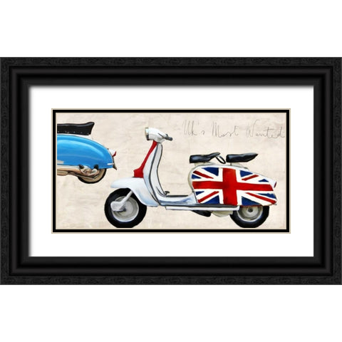 Uks Most Wanted Black Ornate Wood Framed Art Print with Double Matting by Rizzardi, Teo