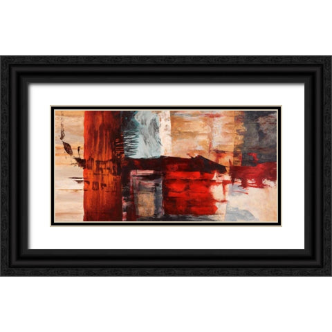 Breathe Black Ornate Wood Framed Art Print with Double Matting by Taylor, Heather