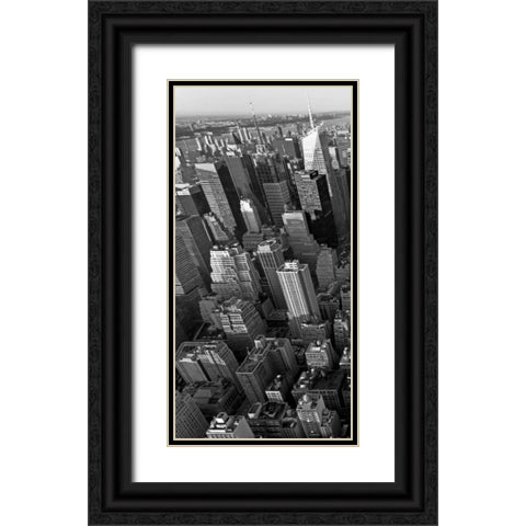 Skyscrapers in Manhattan I Black Ornate Wood Framed Art Print with Double Matting by Ratsenskiy, Vadim