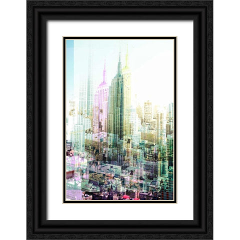 Empire State Building Multiexposure I  Black Ornate Wood Framed Art Print with Double Matting by Berry, Peter