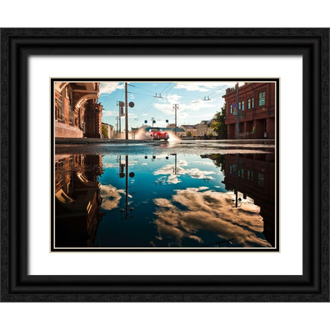 After the Rain Black Ornate Wood Framed Art Print with Double Matting by Gasoline Images