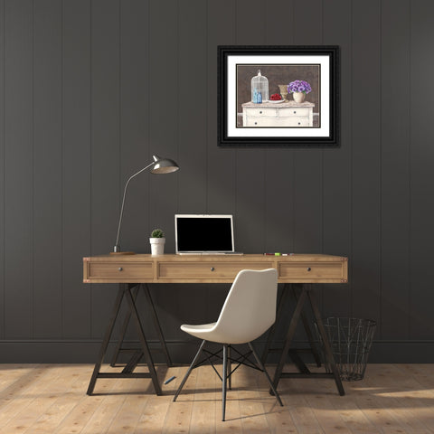 French Trumeau Black Ornate Wood Framed Art Print with Double Matting by Dellal, Remy