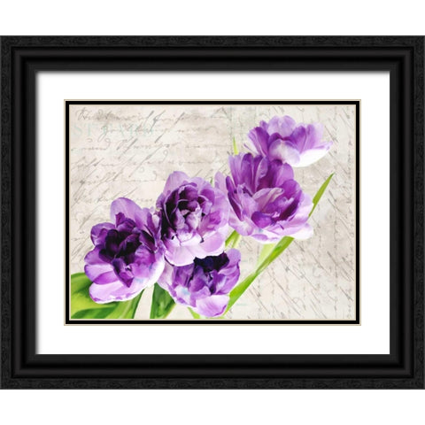 Reverie Black Ornate Wood Framed Art Print with Double Matting by Dellal, Remy