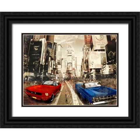 Horse Power Black Ornate Wood Framed Art Print with Double Matting by Baldo, Ivan