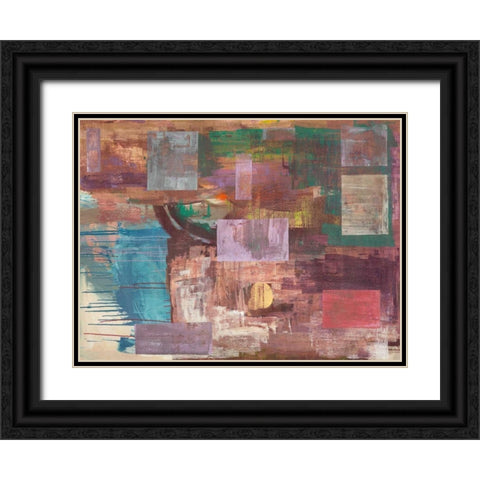 Kaleidos Black Ornate Wood Framed Art Print with Double Matting by Corrado, Italo