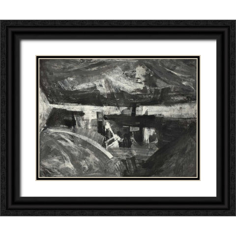 Sfumature di grigio Black Ornate Wood Framed Art Print with Double Matting by Corrado, Italo