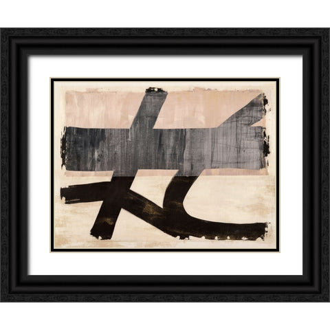 The Dynamics of Joy Black Ornate Wood Framed Art Print with Double Matting by Ikeda, Haru